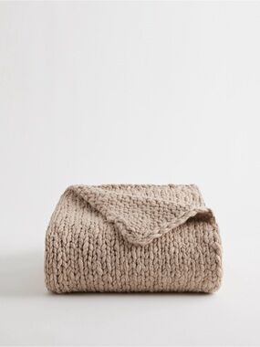 Quince Chunky Hand Knit Wool Throw